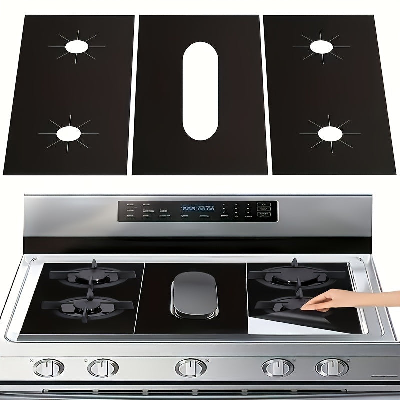 3pcs   gas stove mat gas stove protector lid gas stove