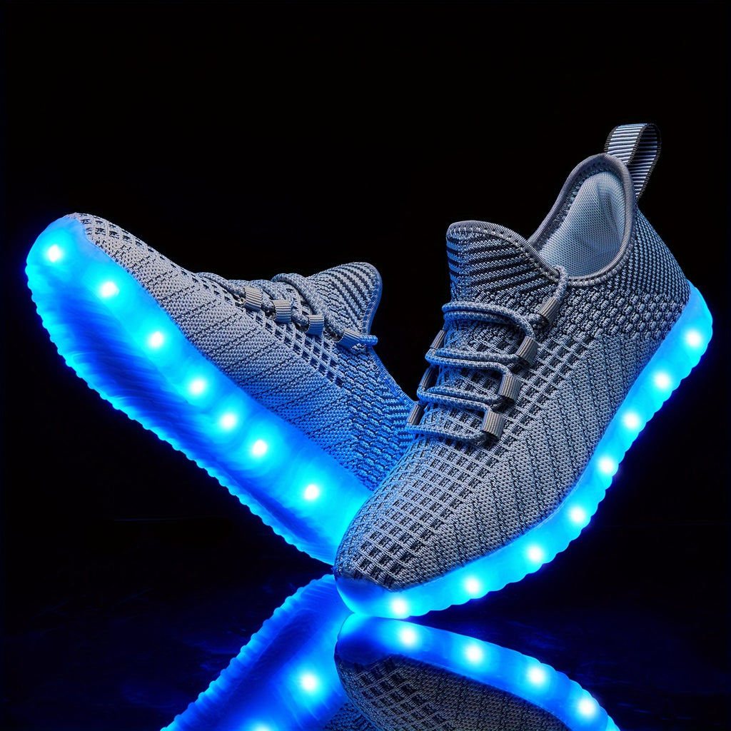 women men light shoes usb charging led shoes   halloween