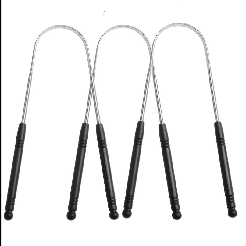3 6 pack tongue scrapers stainless steel tongue cleaners