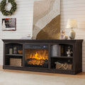 farmhouse tv stand 23 electric fireplace entertainment
