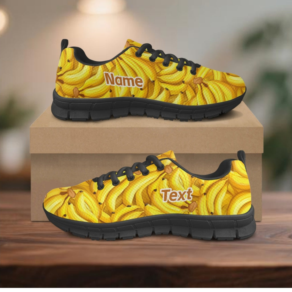 personalized name custom banana   shoes training