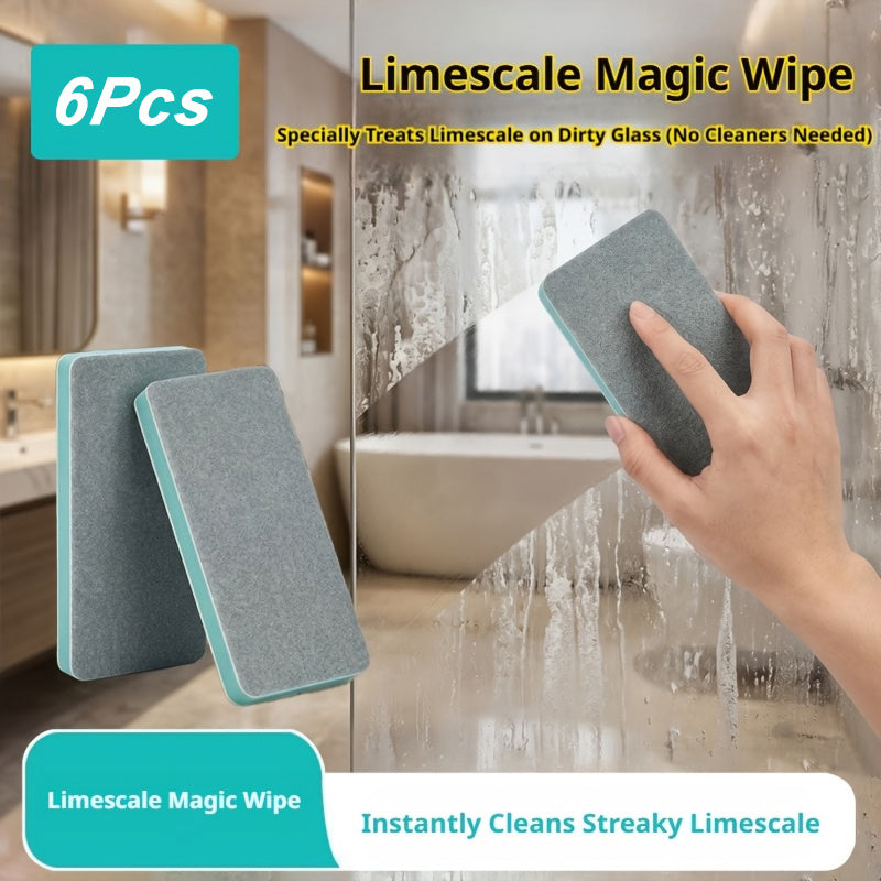 6pcs glass limescale magic cleaning brush set home use