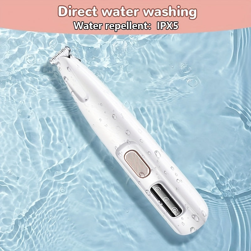 1 pet grooming electric clipper usb rechargeable led light