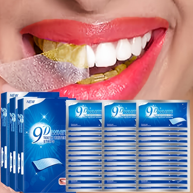 56pcs 28pairs 9d teeth strips safe removes dirt whitens