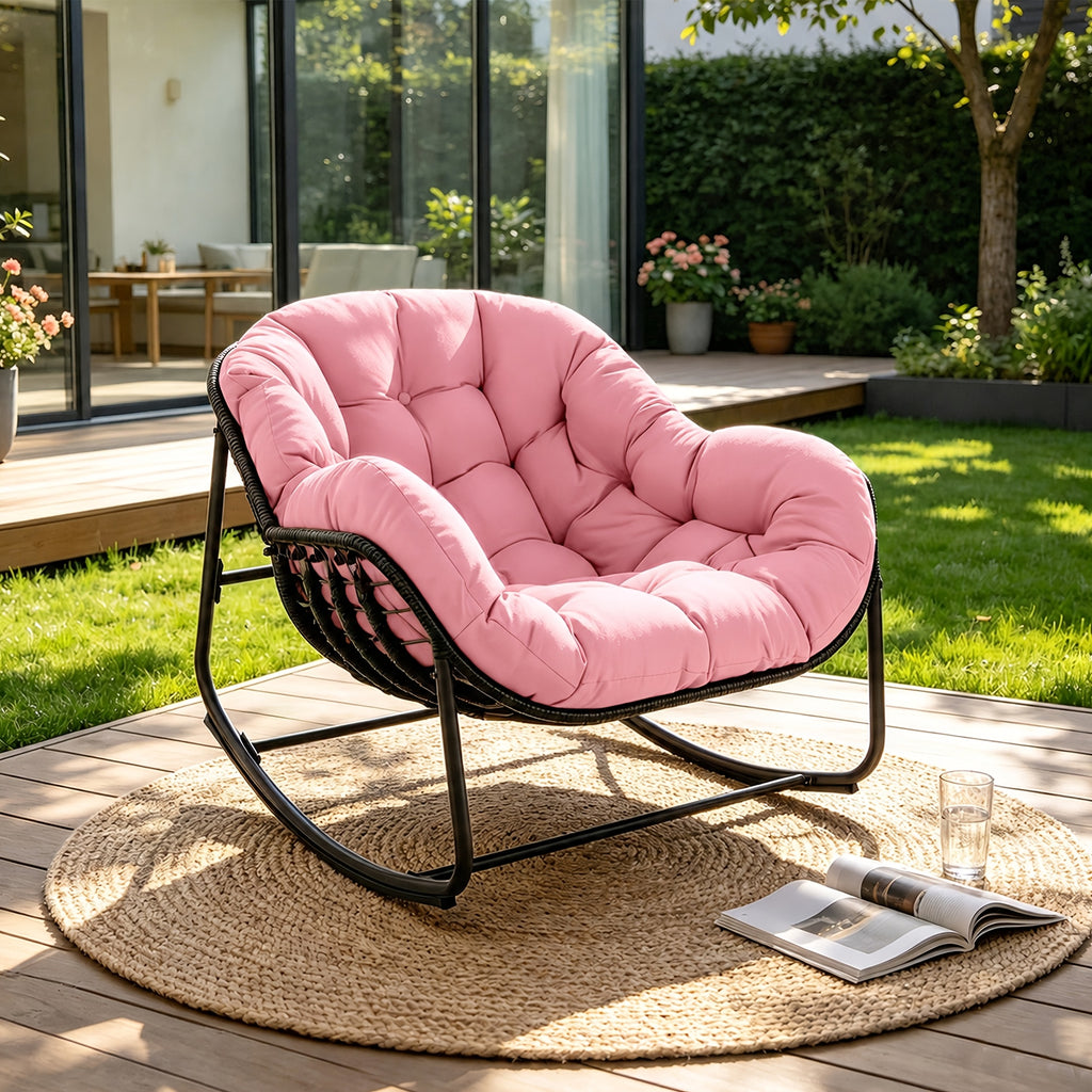 papasan rocking chair outdoor weather wicker papasan patio