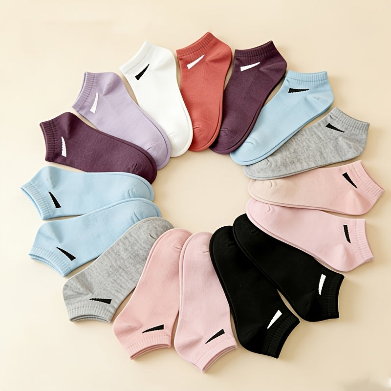 20pcs 10 pairs womens elegant short socks breathable