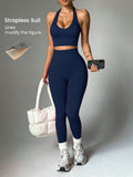 2pcs solid color fashionable   versatile womens