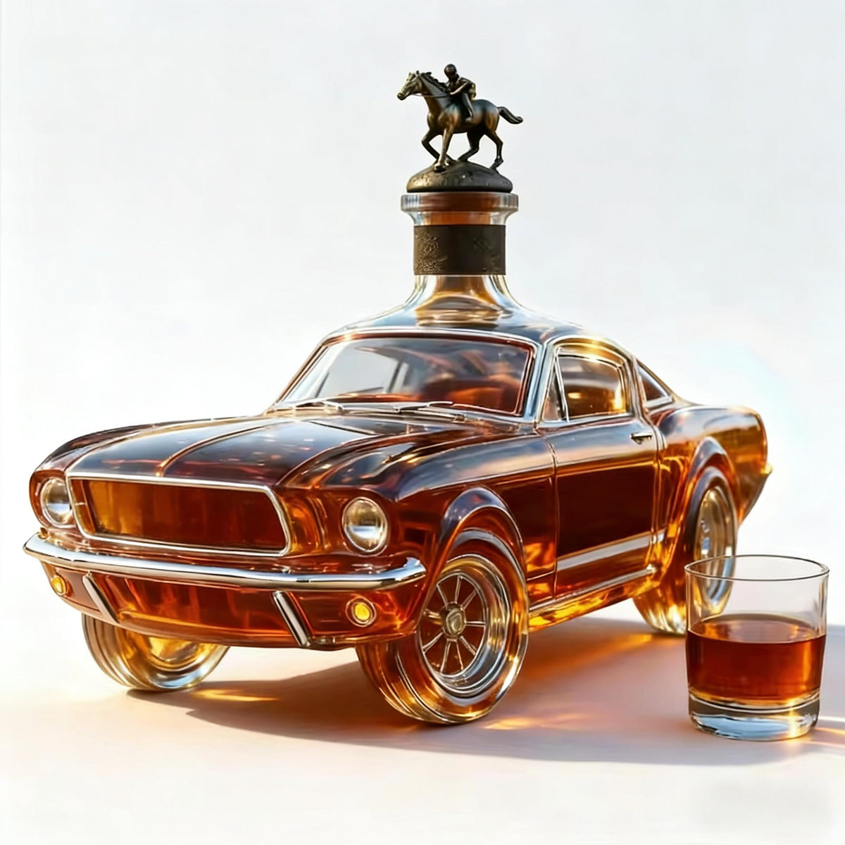 400ml hand blown car shaped whiskey bottle car model wine