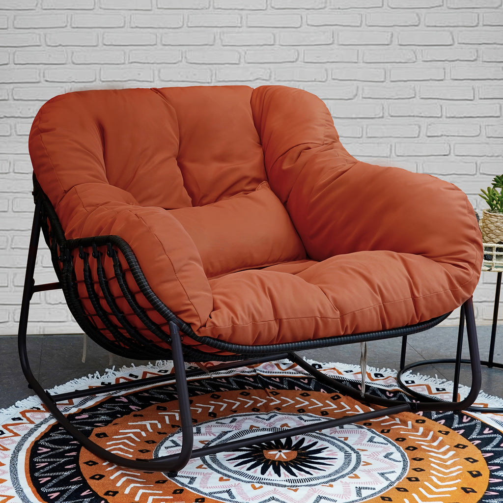 papasan rocking chair outdoor weather wicker papasan patio