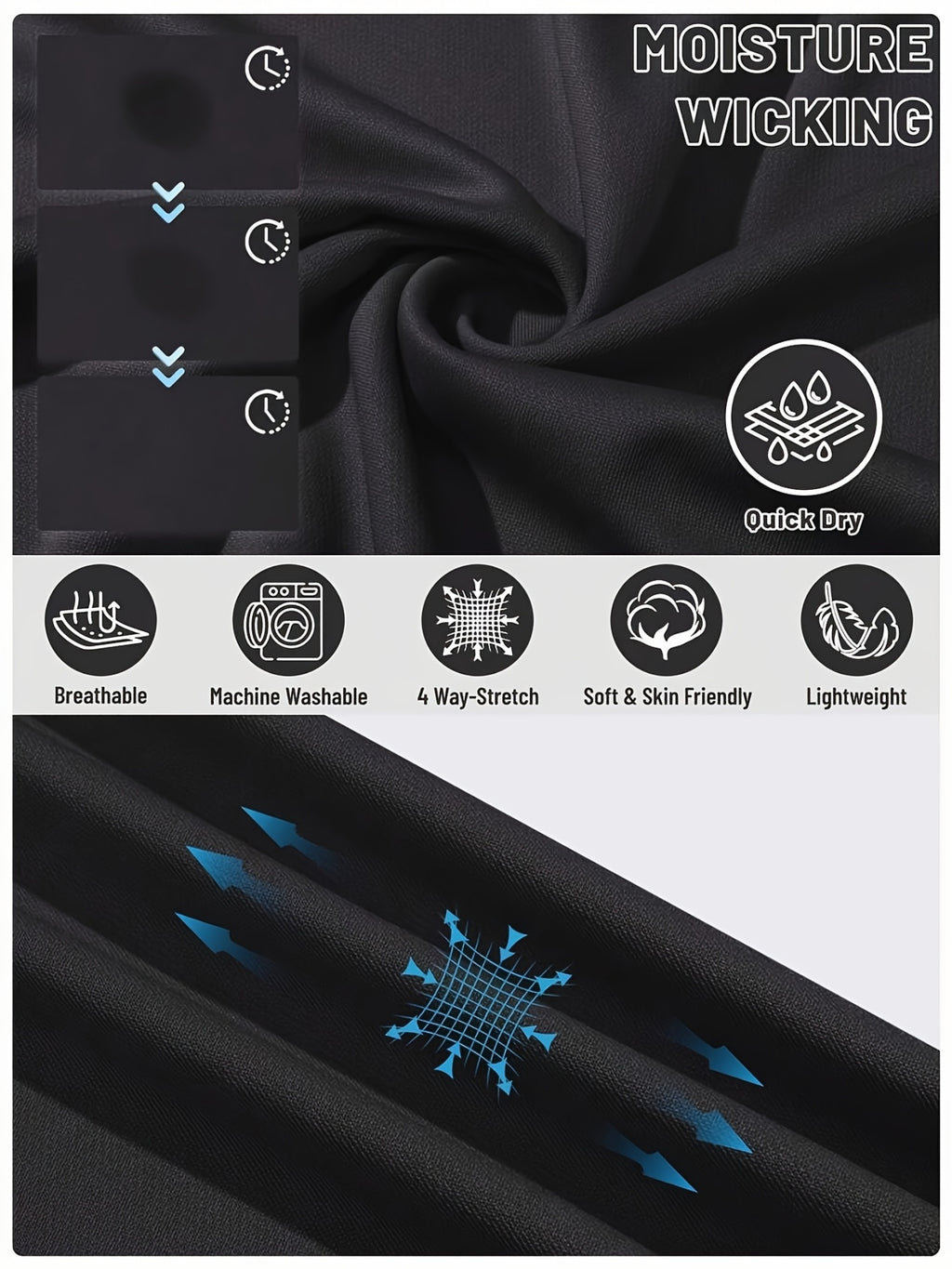 custom item 3pcs mens   shirt set quick dry moisture