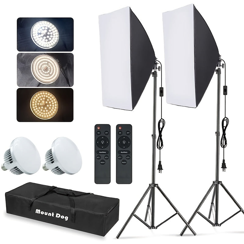 1 2pcs softbox lighting kit 2x19 7 x27 5