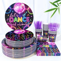 120pcs pcs retro disco party tableware set suitable 20