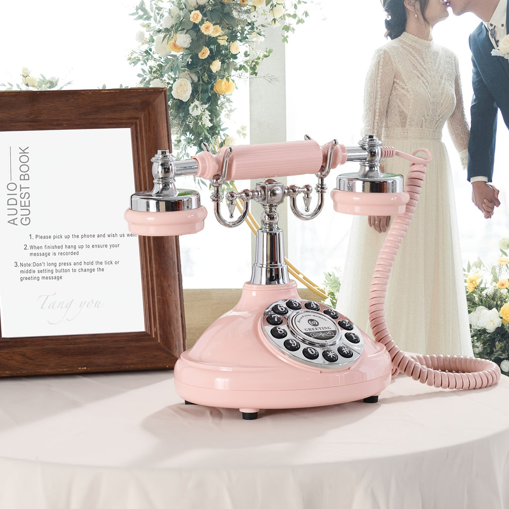 1pc audio guestbook telephone wedding phone leave message