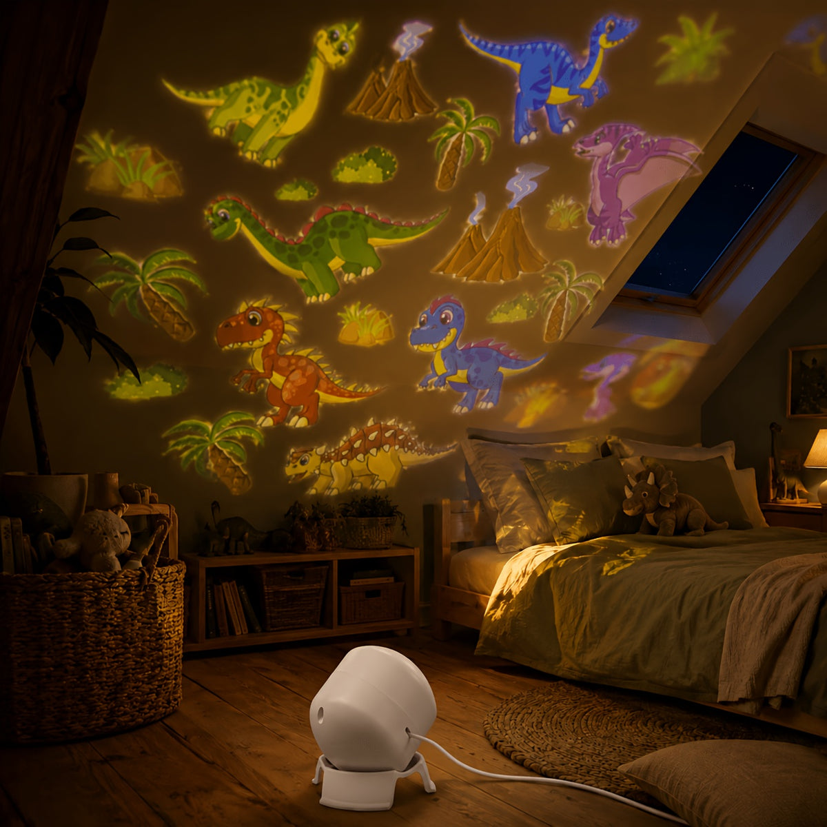 dinosaur themed dynamic projection lamp dinosaur forest