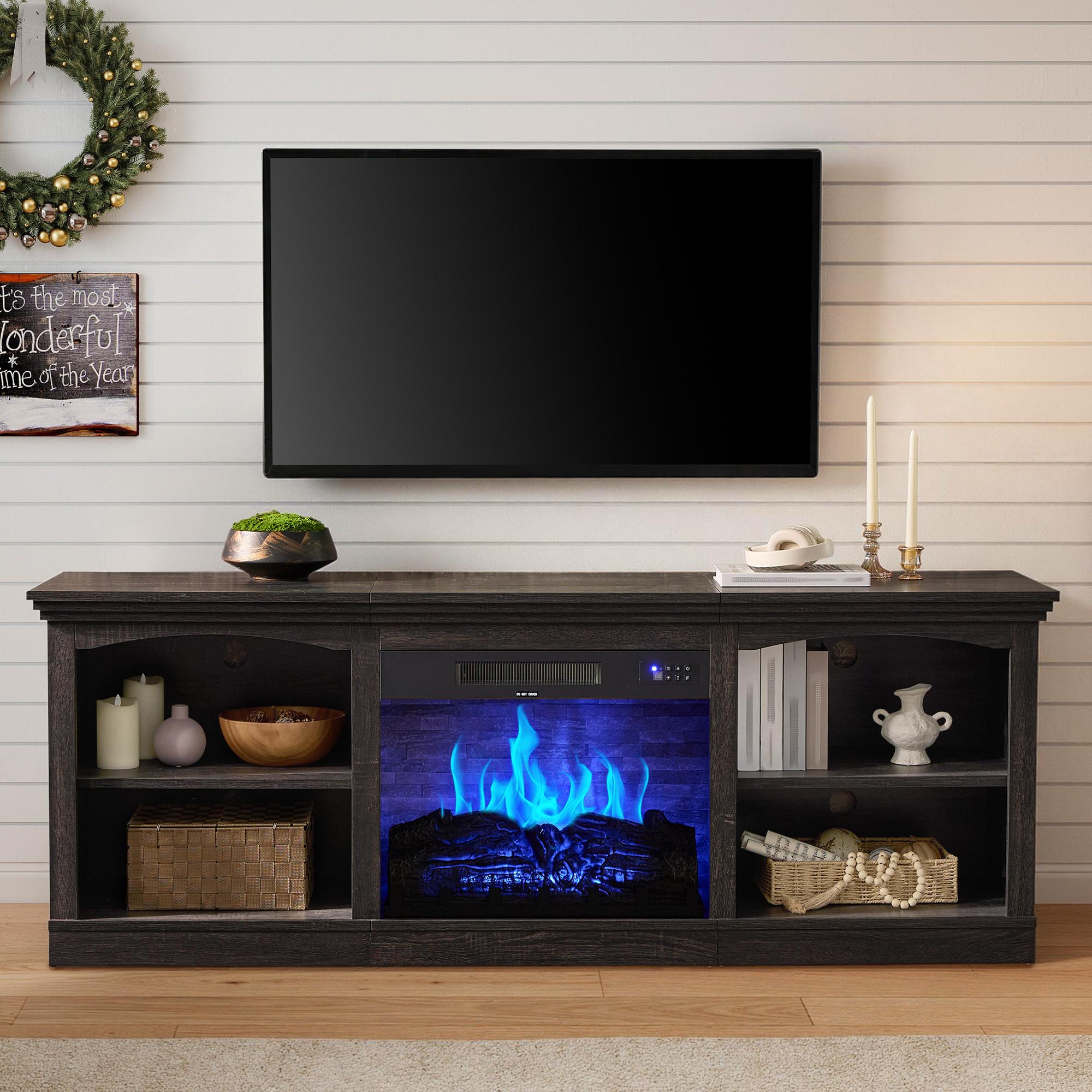 farmhouse tv stand 23 electric fireplace entertainment