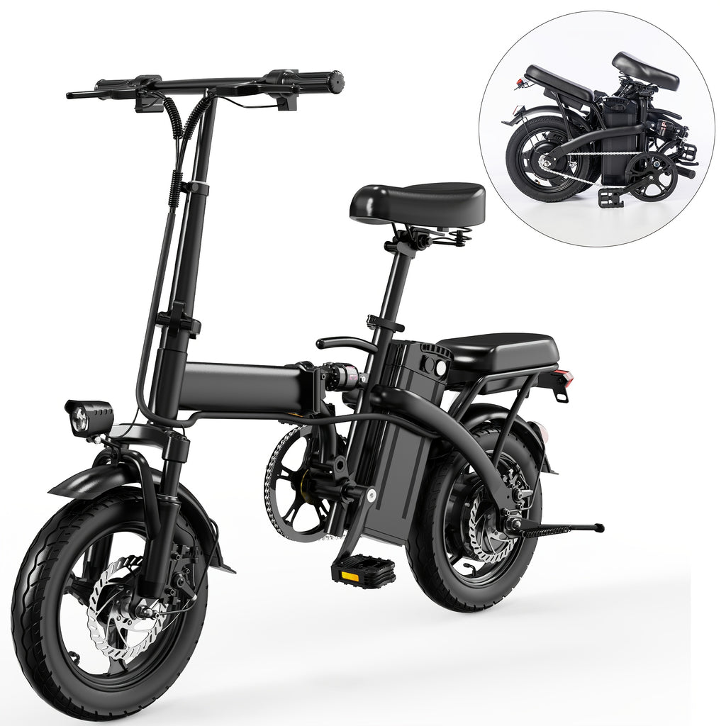 electric bike 48v battery brushless motor 15 20mph folding