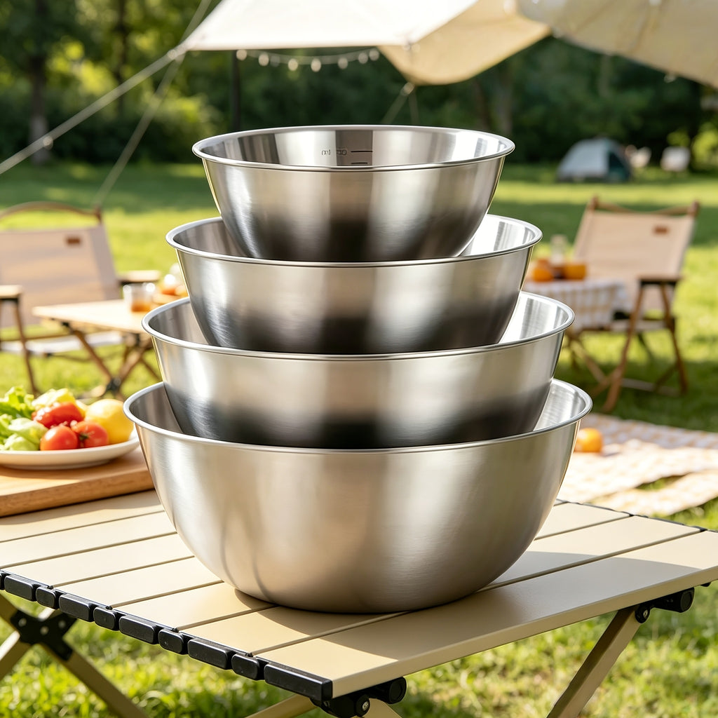 4pcs 17 20 23 25cm multifunctional kitchen stainless steel