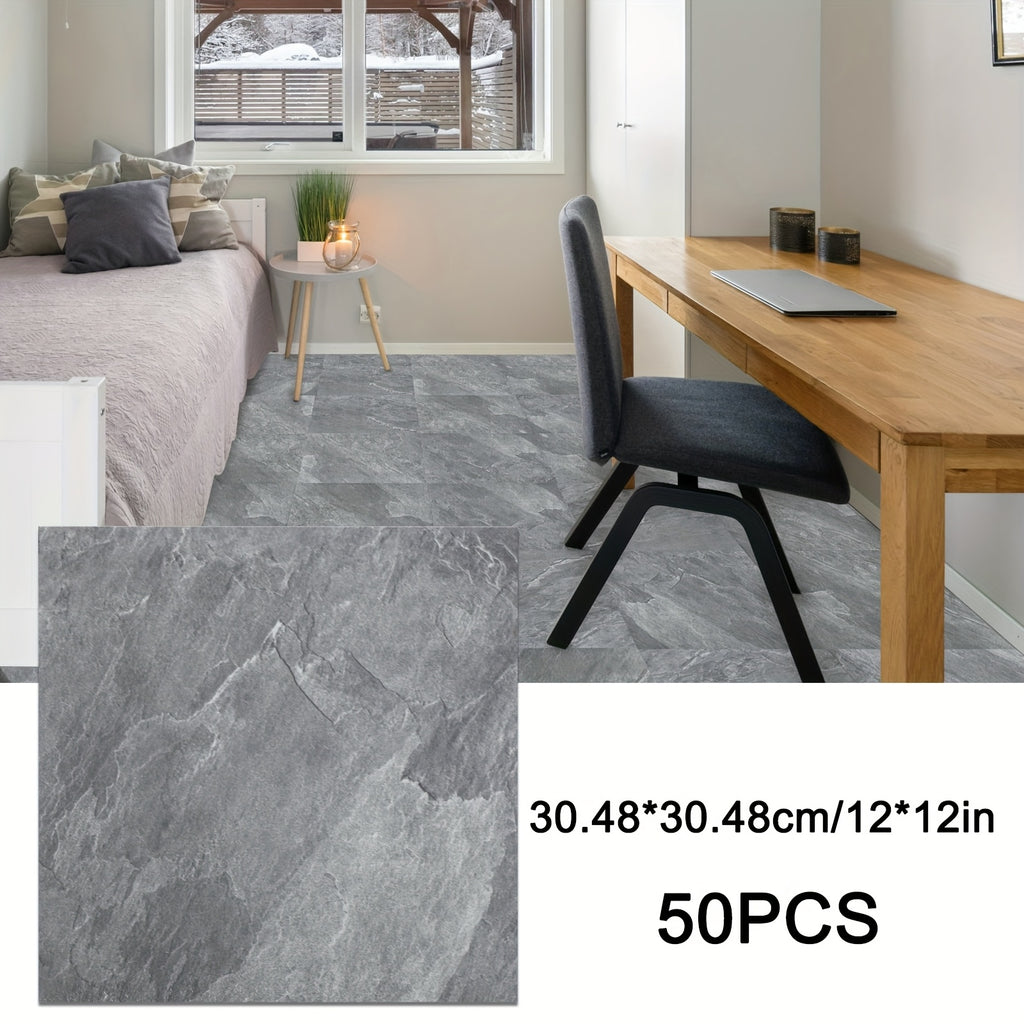 50pcs peel stick floor tiles 12 x 12 floor tiles peel stick