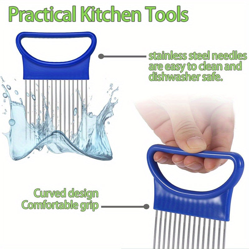 1 2 4pcs onion slicer vegetable tomato holder slicer cutter
