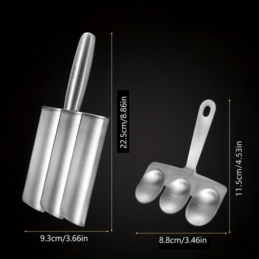 stainless steel triple meatball maker meatball maker tool