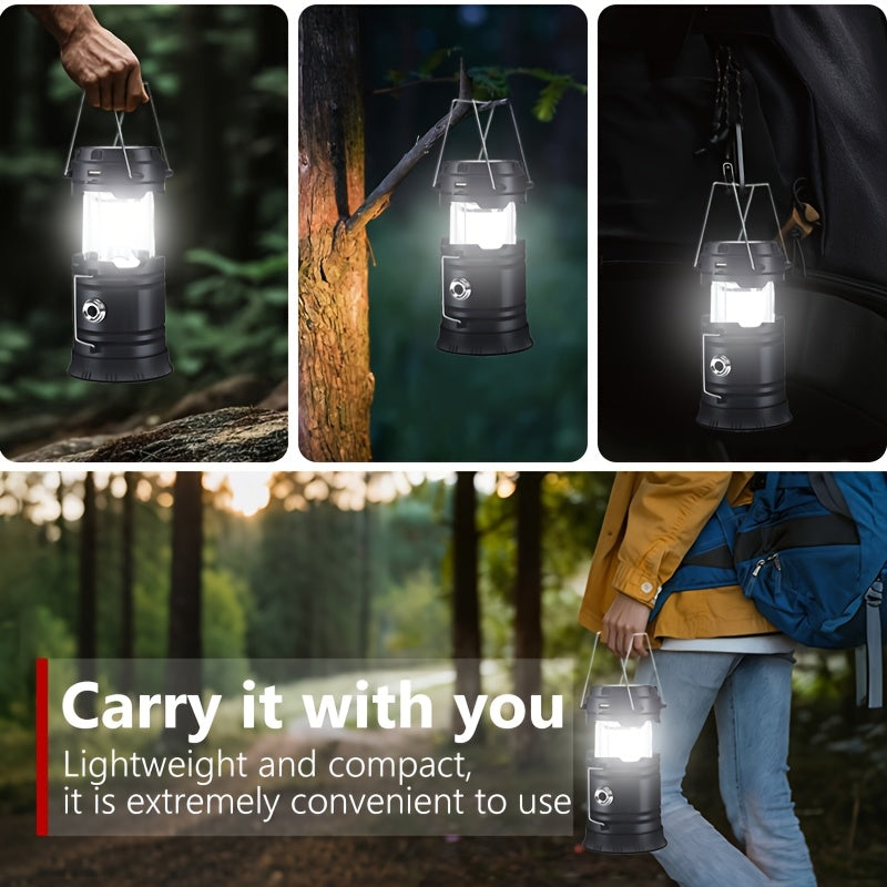 4pcs portable led camping light lightweight usb rechargeable