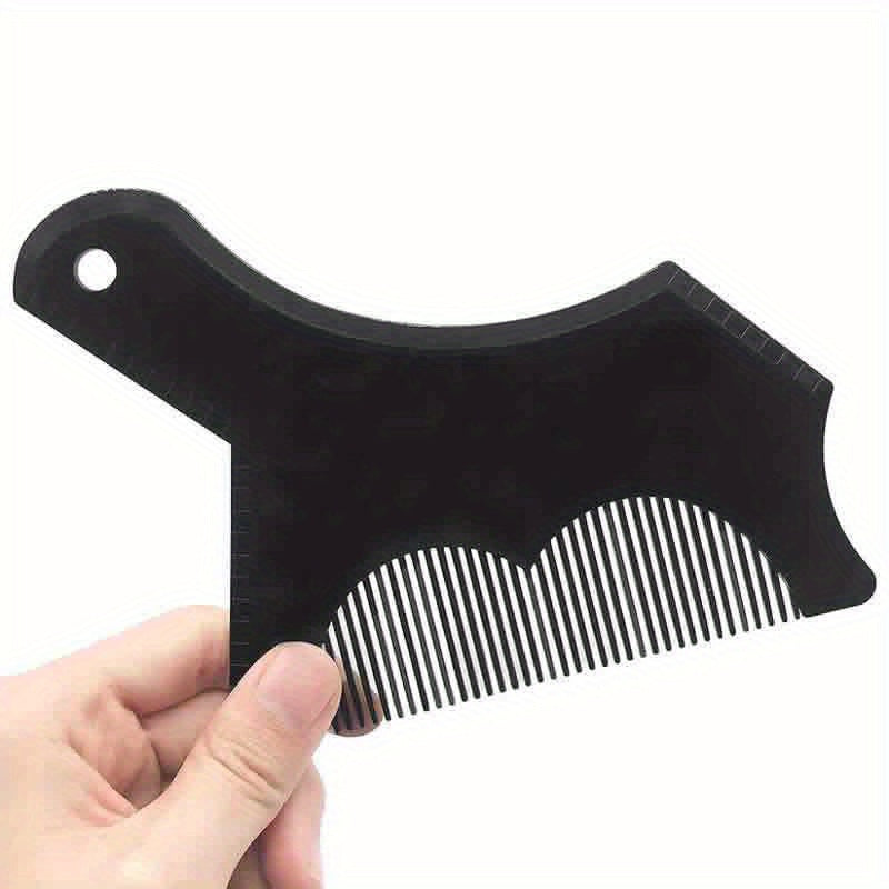 creative beard styling comb mens beard template beard
