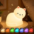 childrens cat night light 7 rgb color cycling   tap