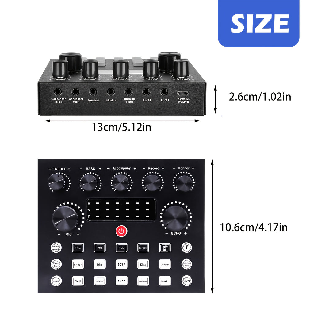 recording kit podcast music mixer equipment