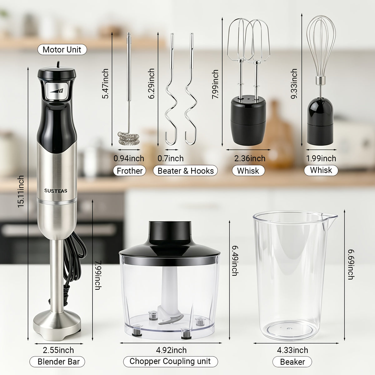 8 in 1 multi function handheld blender in   mixer