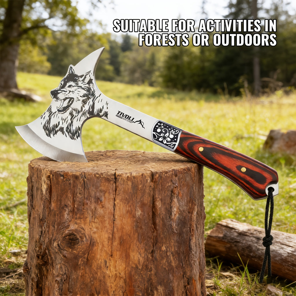 outdoor use camping hatchet nylon sheath survival viking