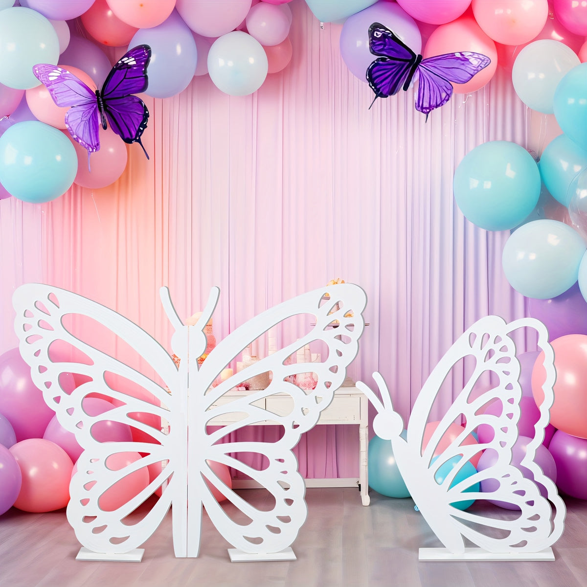 2pcs large wooden   props 20 17 5 standing wings