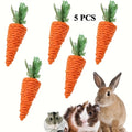 5pcs carrot chew toys durable small animal chew toys dental
