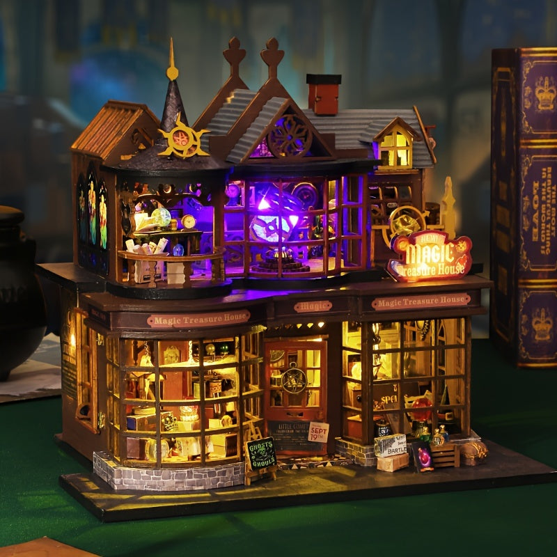 1pc miniature house kit wooden dollhouse   building