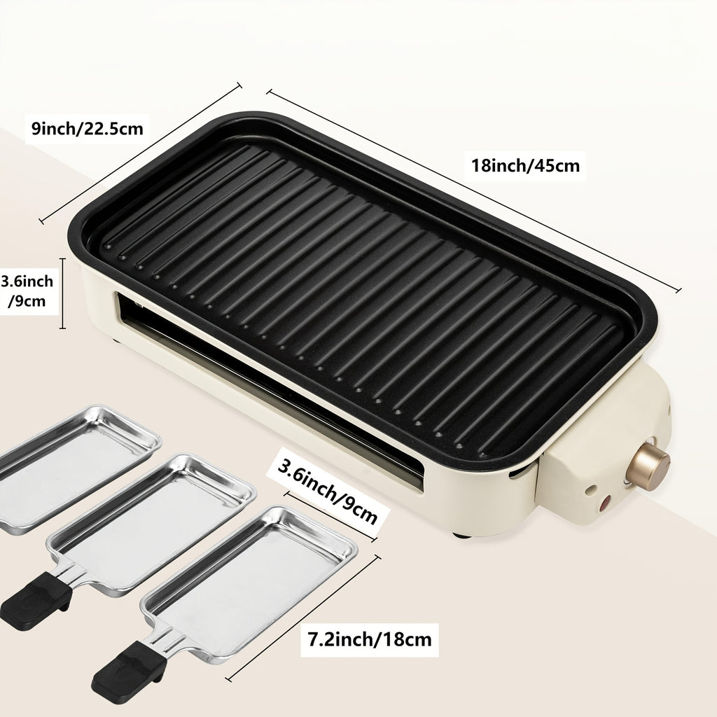 smokeless electric grill indoor grill removable non stick