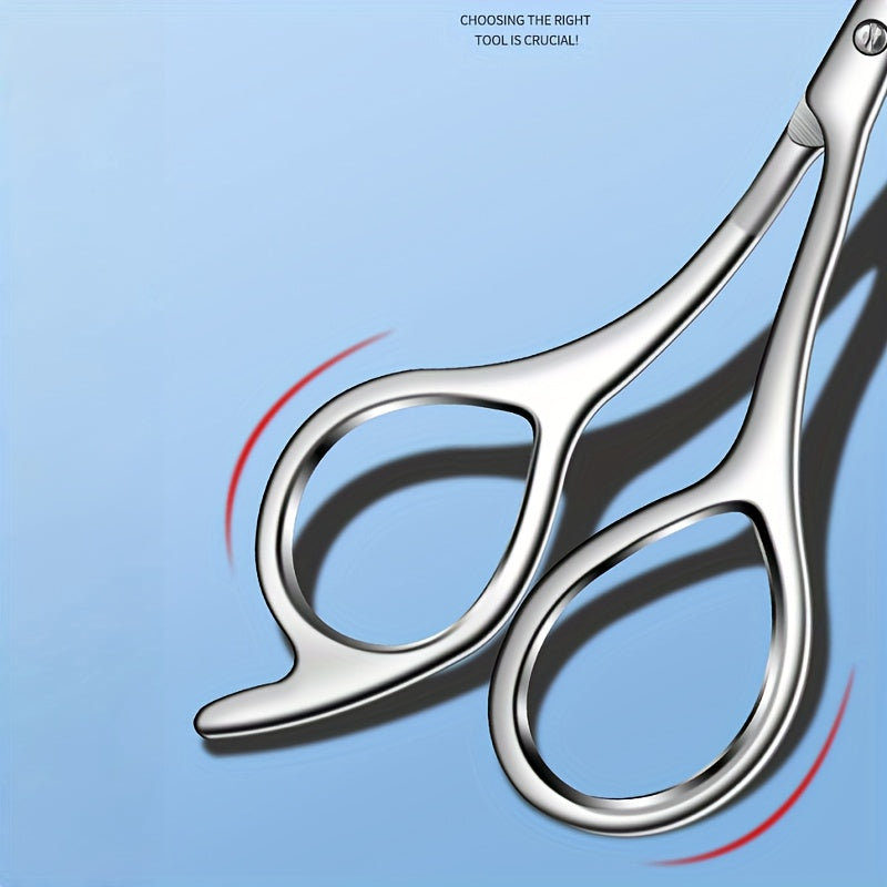 stainless steel eyebrow scissors built in brow comb 1pc