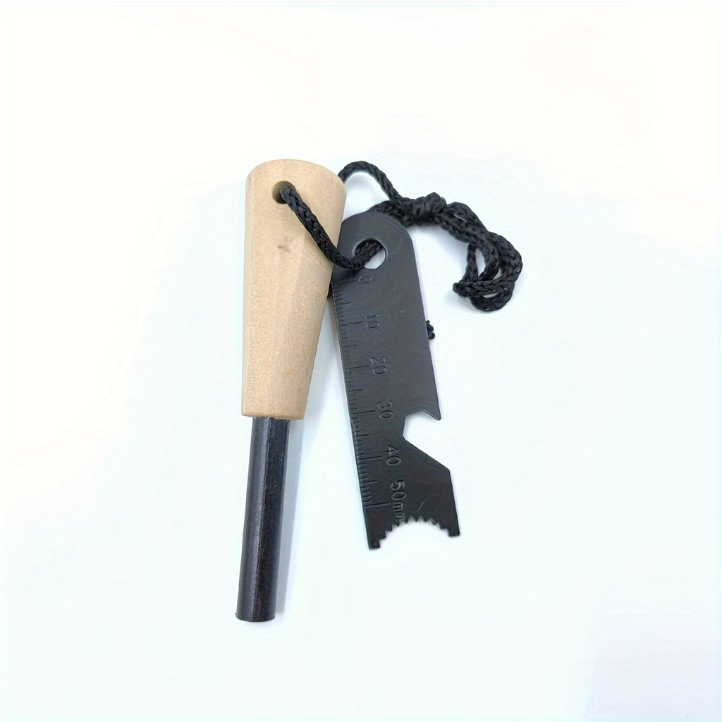 wood handle   large flint   wild survival fire