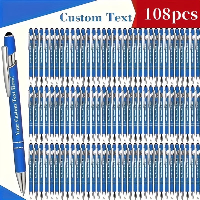 customizable engraved ballpoint pen set 18 mixed colors
