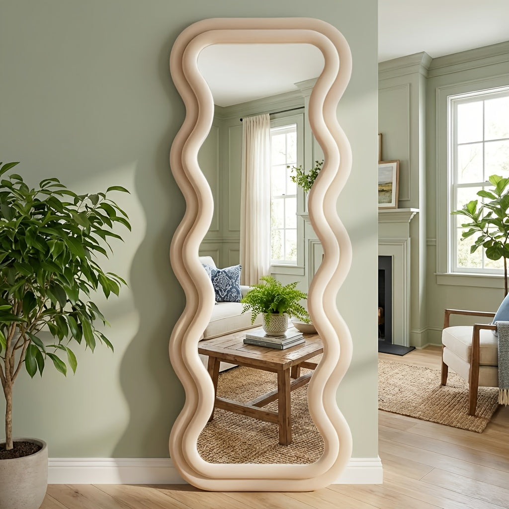 standing mirror suitable nursery   shatterproof