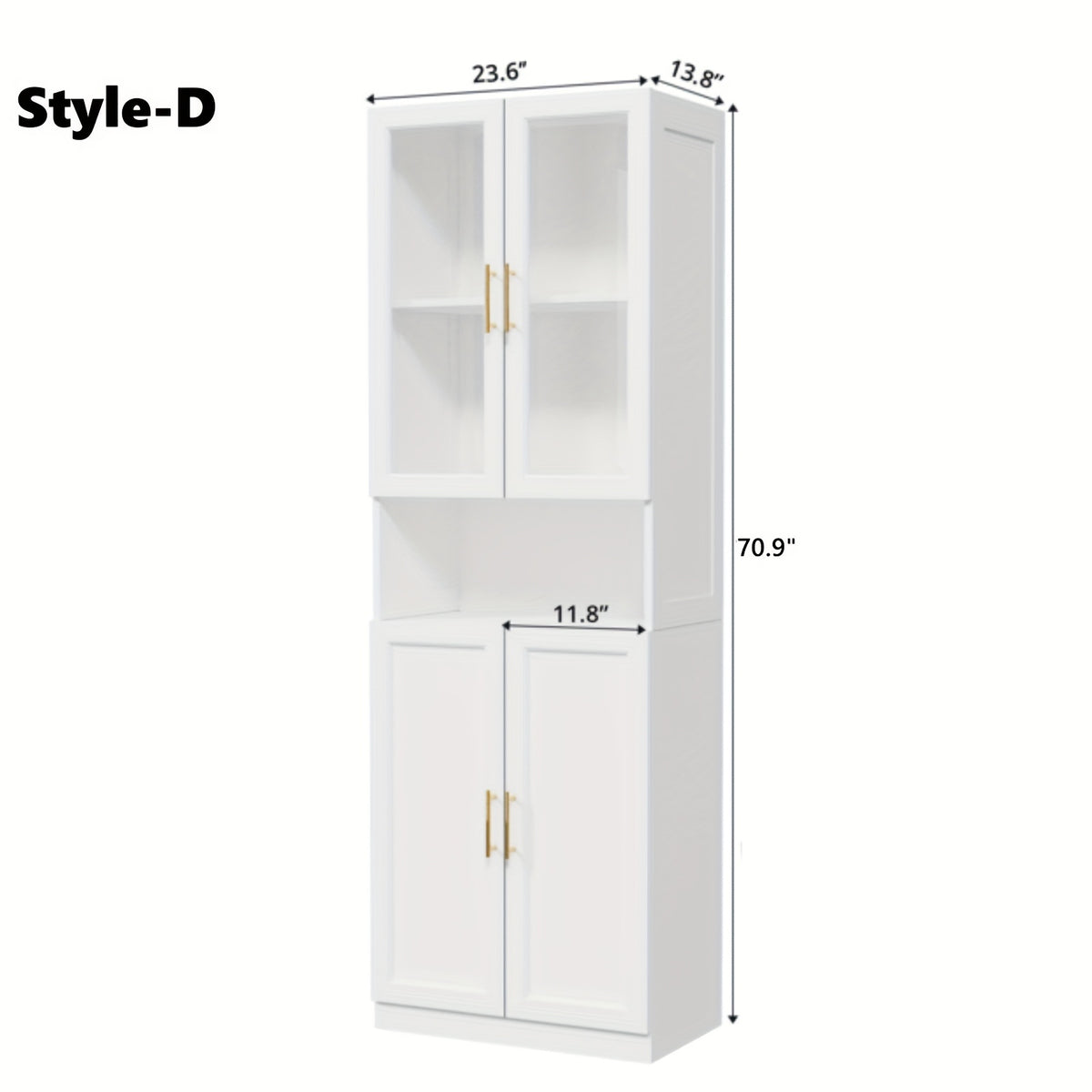 modular bookshelf display cabinet set glass doors drawers 5