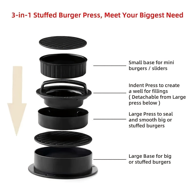 1 set hamburger press patty press   press