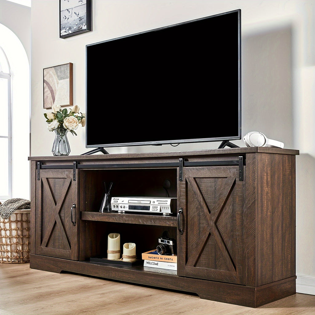 66 farmhouse tv stand 75 tvs entertainment center sliding