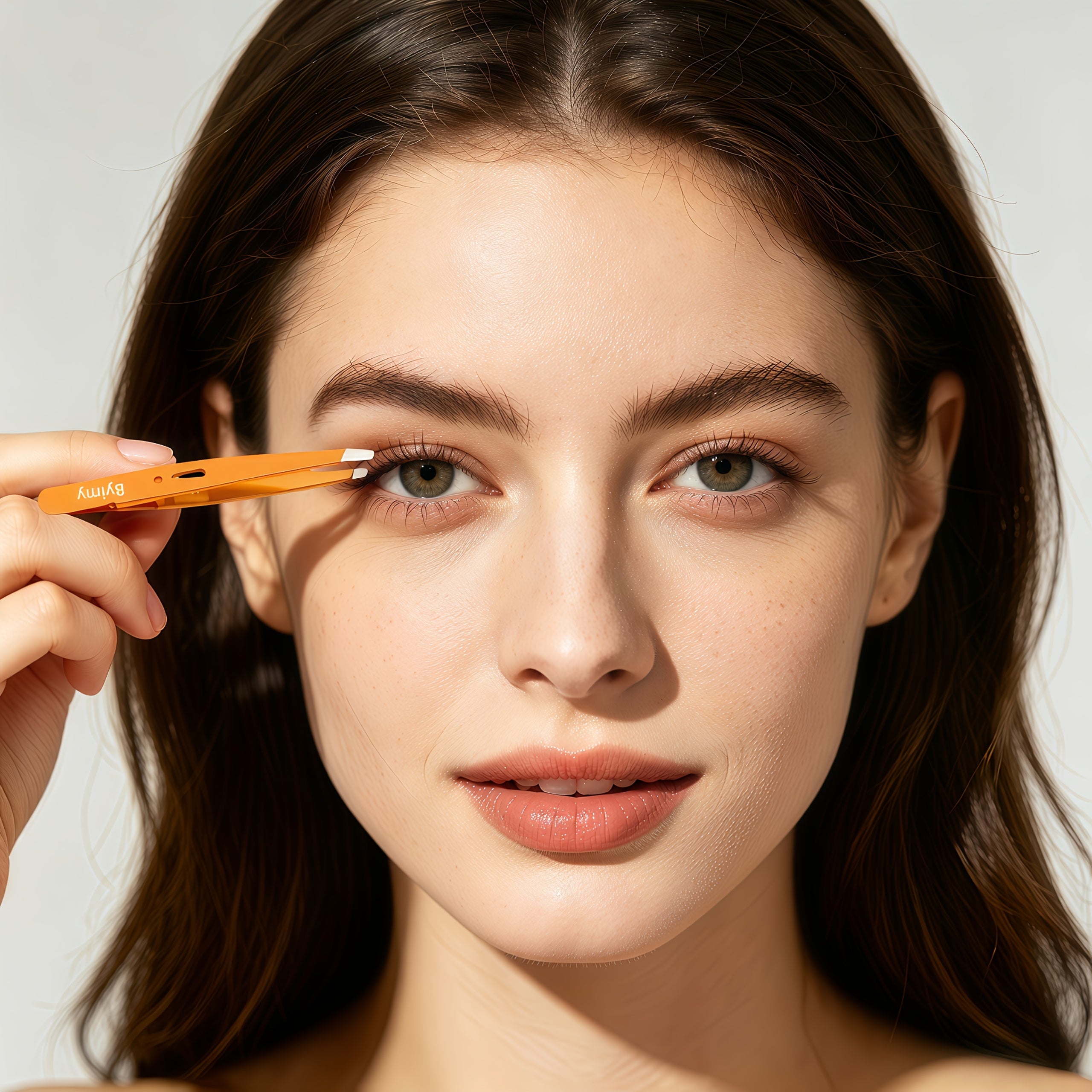 byimy brand high quality stainless steel eyebrow tweezers