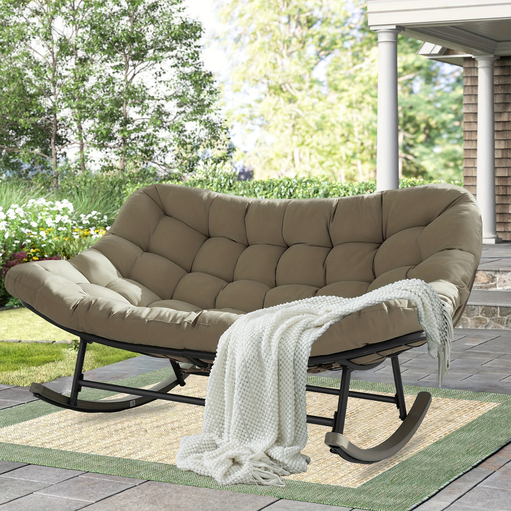 outdoor patio rocking chair oversized papasan rocking chair