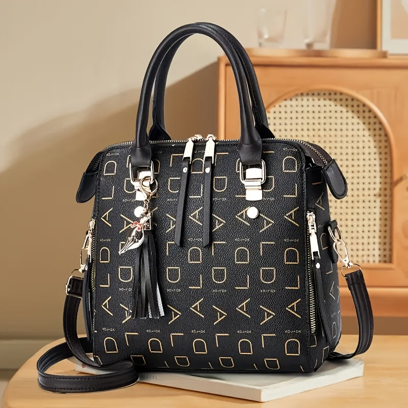 1pc ladies fashion crossbody bag zipper closure shoulder
