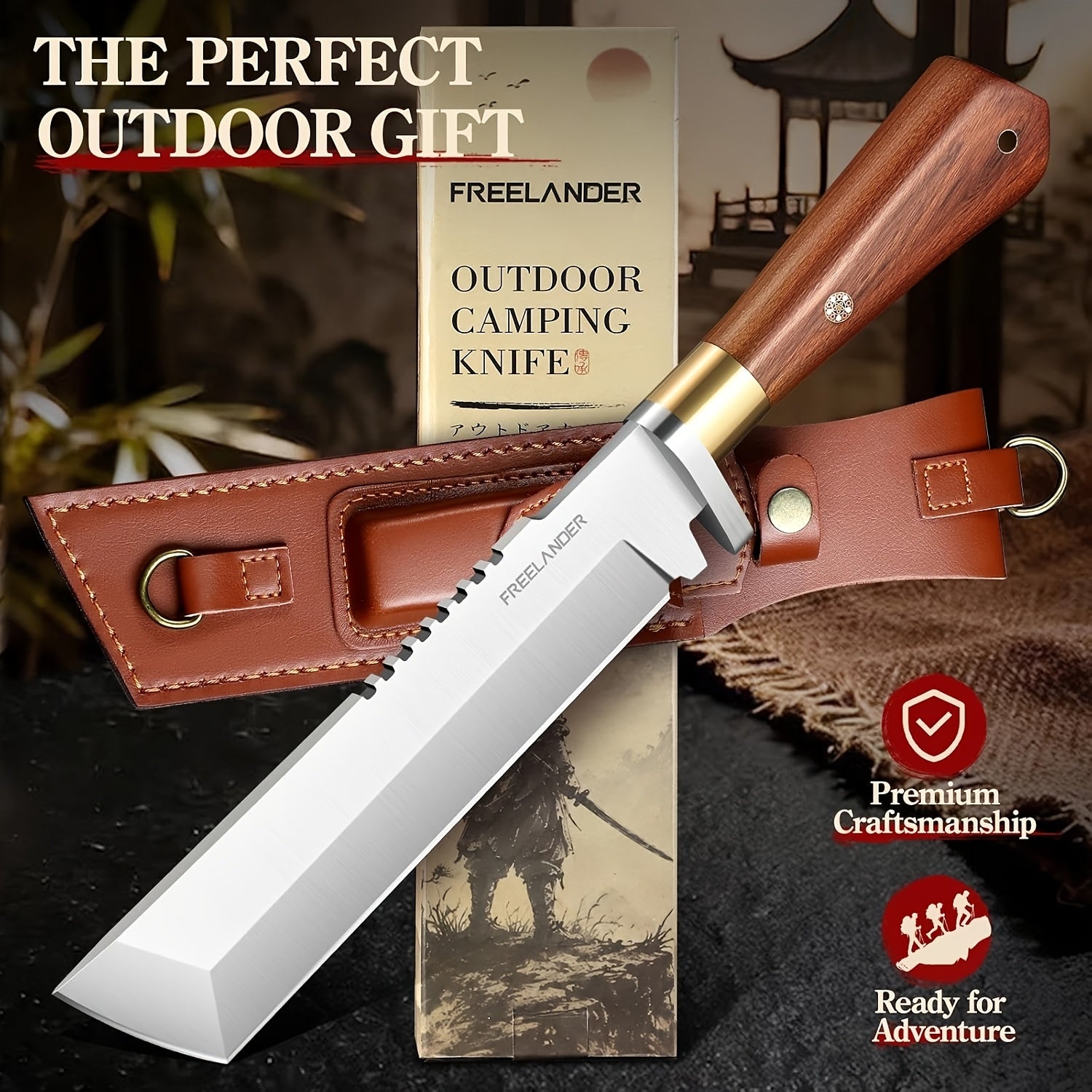 heavy duty full tang   machete cutting trees