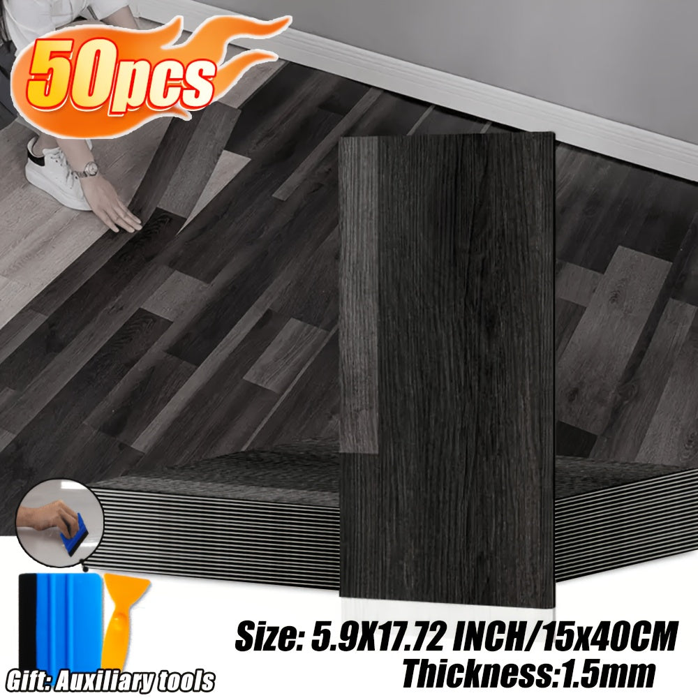25pack 50  wood grain vinyl flooring tiles 15 75 x 5