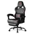 big tall gaming chair 400lb weight capacity footrest