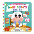 baby cows pizza party push pull books busy book preschool