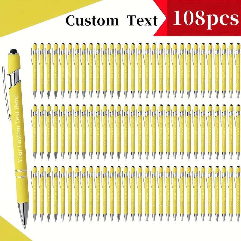 customizable engraved ballpoint pen set 18 mixed colors