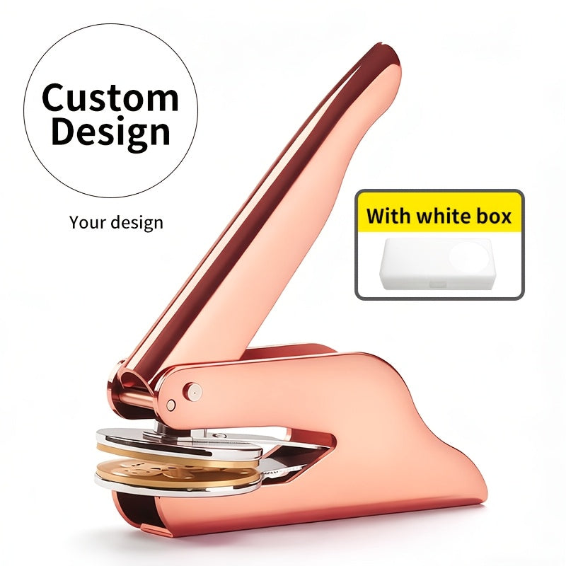 1set personalized metal book embosser stamp custom ex